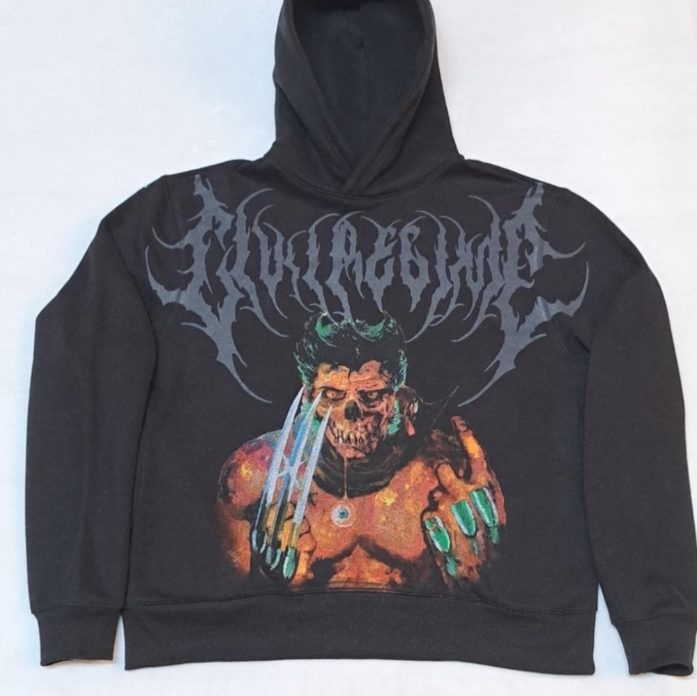 Wolverine Marvel Zombies Black Sweater with Yellow Accents